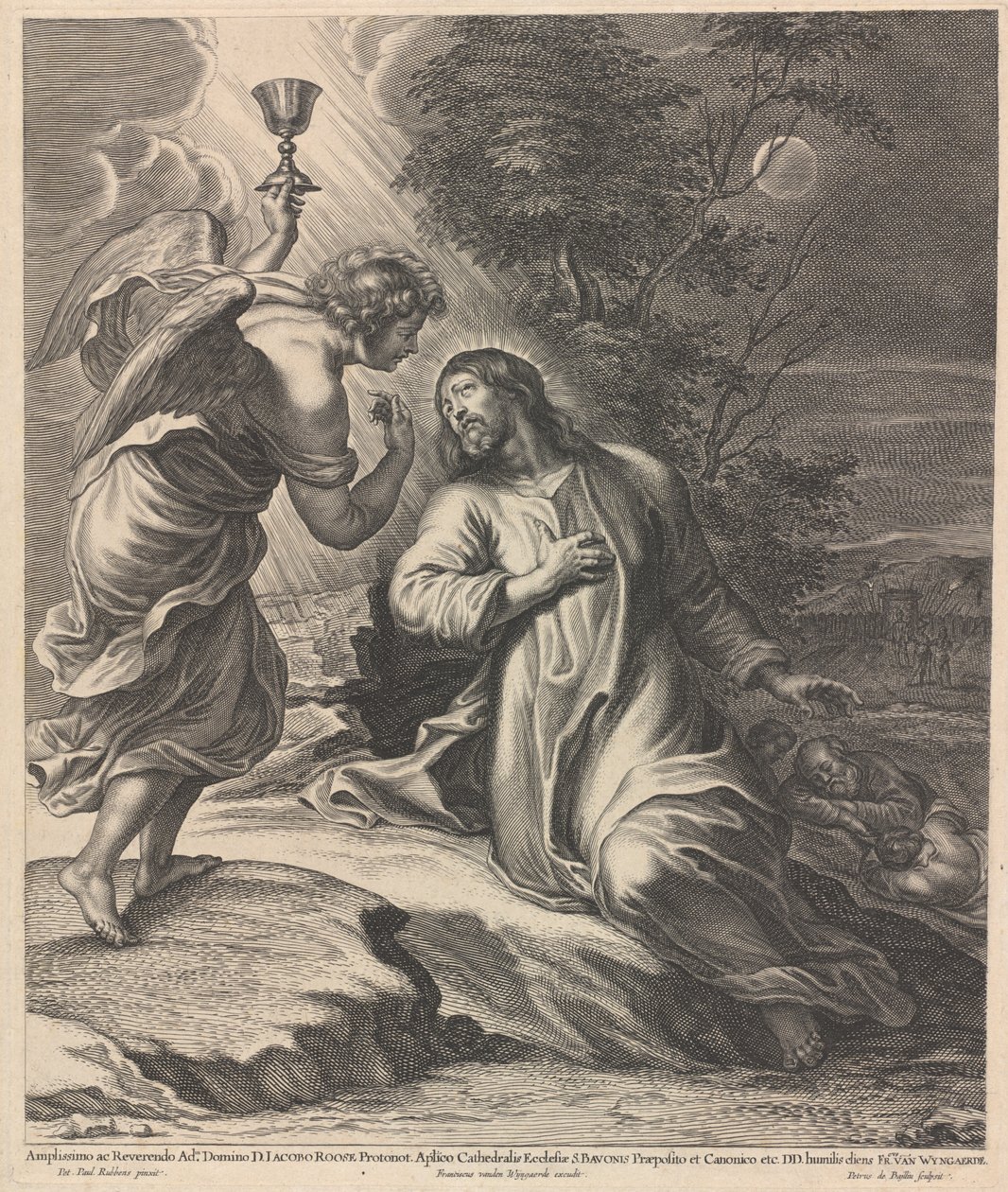 Chrystus na Górze Oliwnej autorstwa Pieter de Bailliu after Sir Peter Paul Rubens