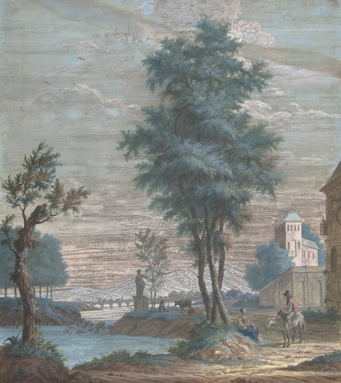 Pejzaż włoski, 1769. autorstwa Pieter de Groot