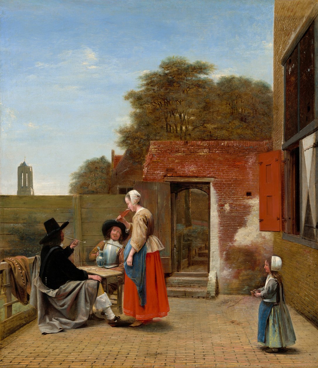 Holenderski dziedziniec autorstwa Pieter de Hooch