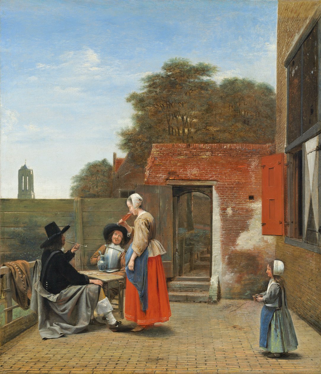 Dziedziniec holenderski, ok.1658-60 autorstwa Pieter de Hooch