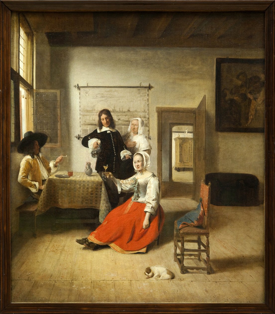 Pijący autorstwa Pieter de Hooch