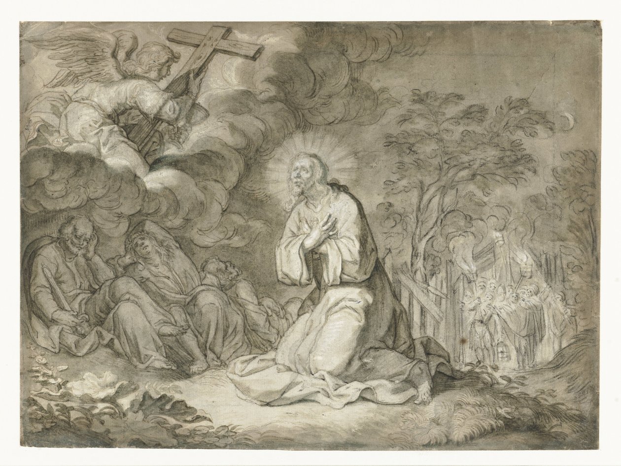 Chrystus w Ogrodzie Oliwnym autorstwa Pieter de Jode (I)