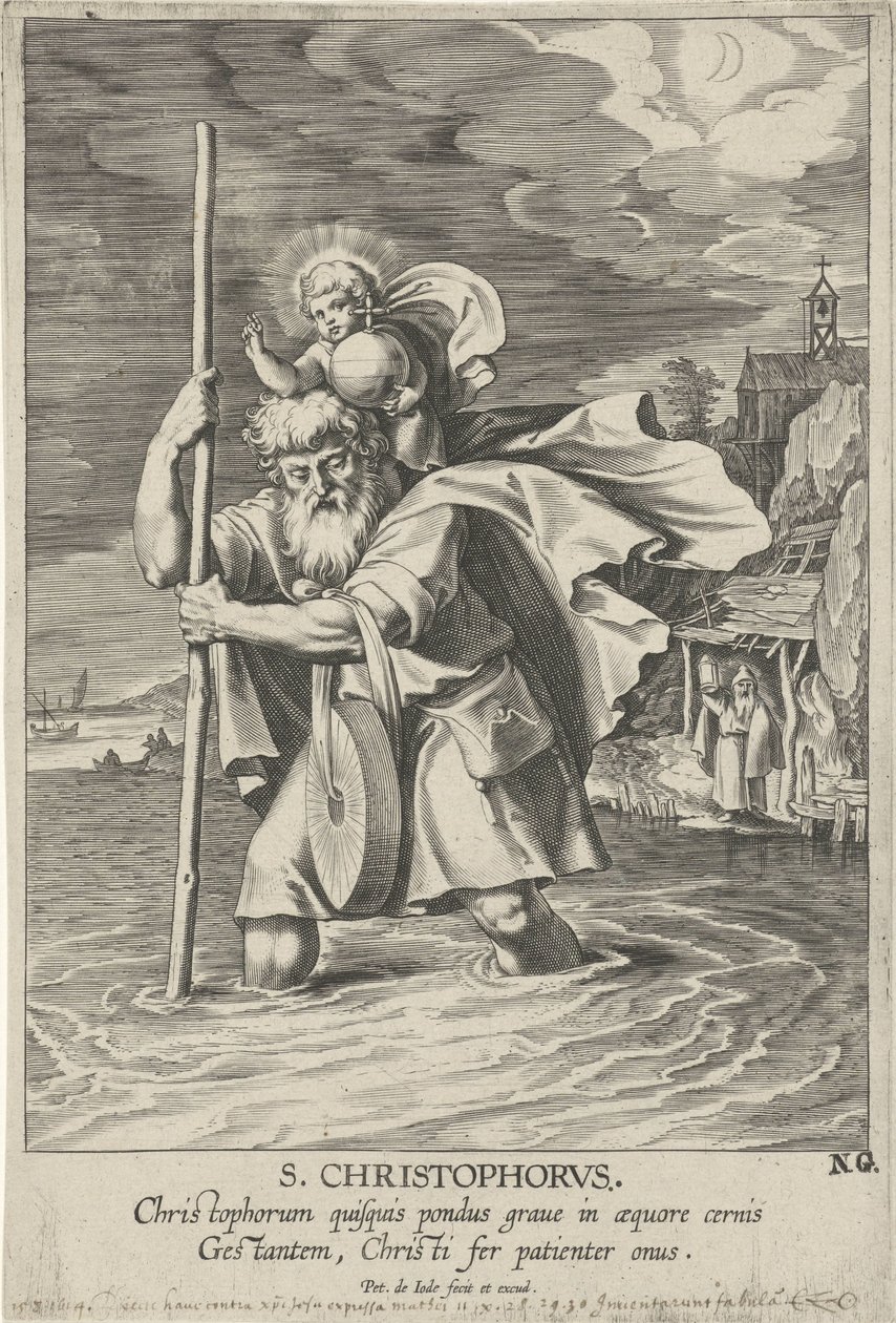 Święty Krzysztof autorstwa Pieter de Jode (I)