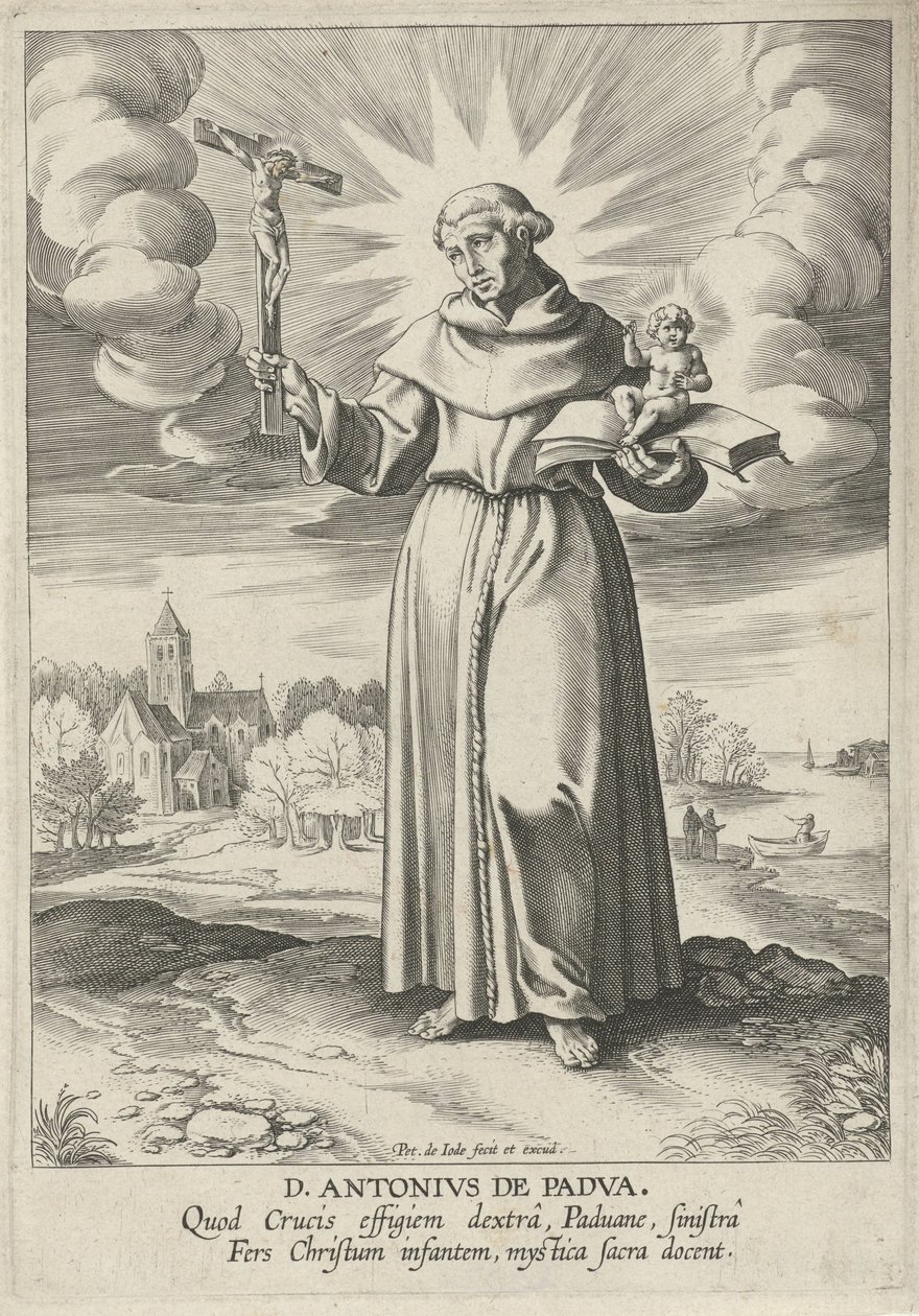 Krajobraz ze św. Antonim Padewskim autorstwa Pieter de Jode (I)