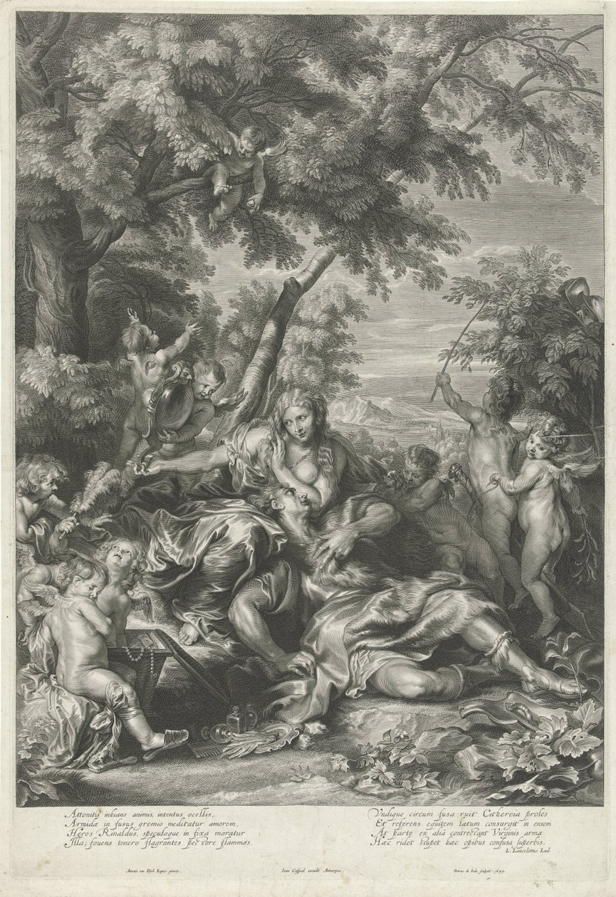 Rinaldo w Armida autorstwa Pieter de Jode (II)