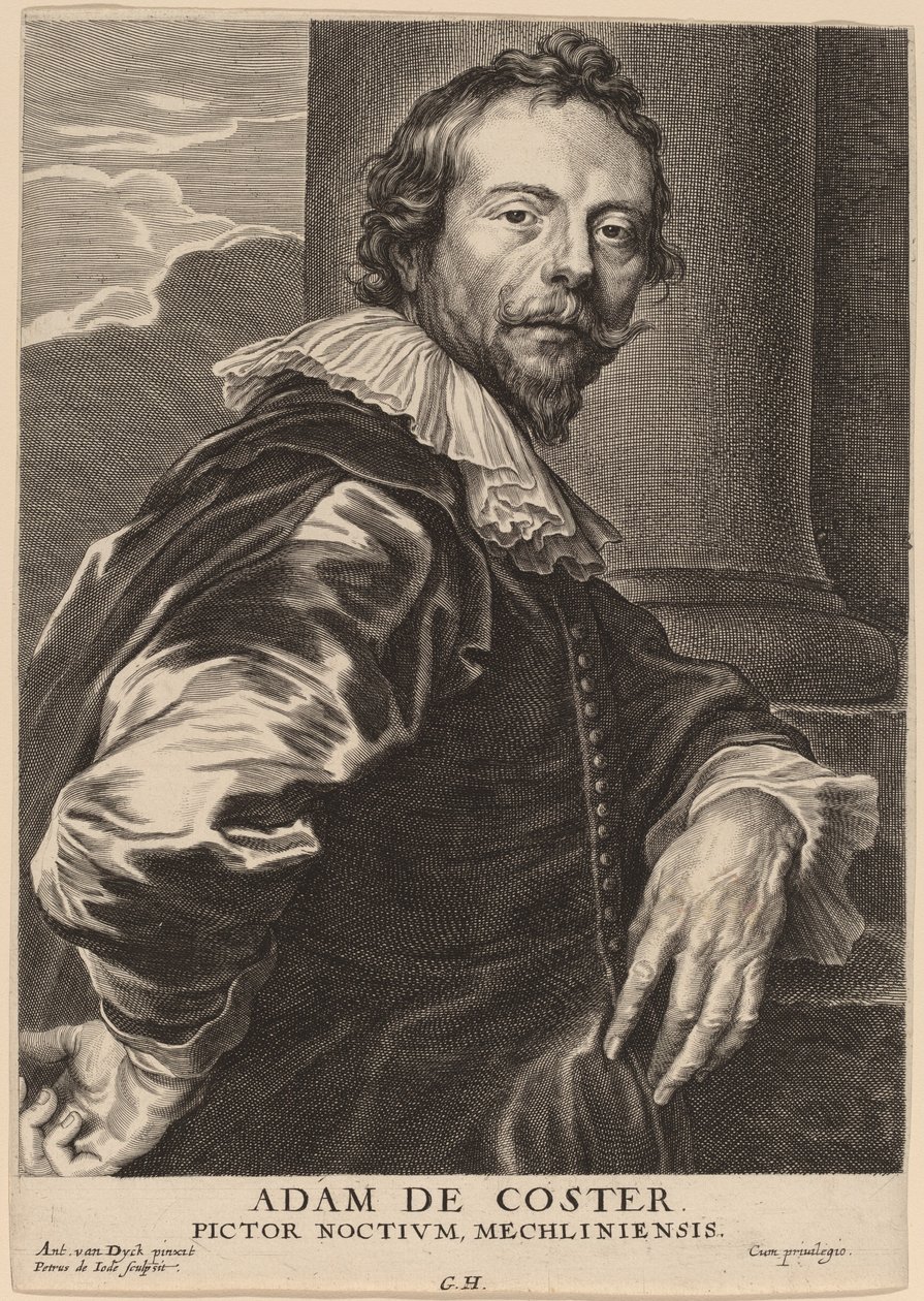 Adam de Coster autorstwa Pieter de Jode II after Sir Anthony van Dyck