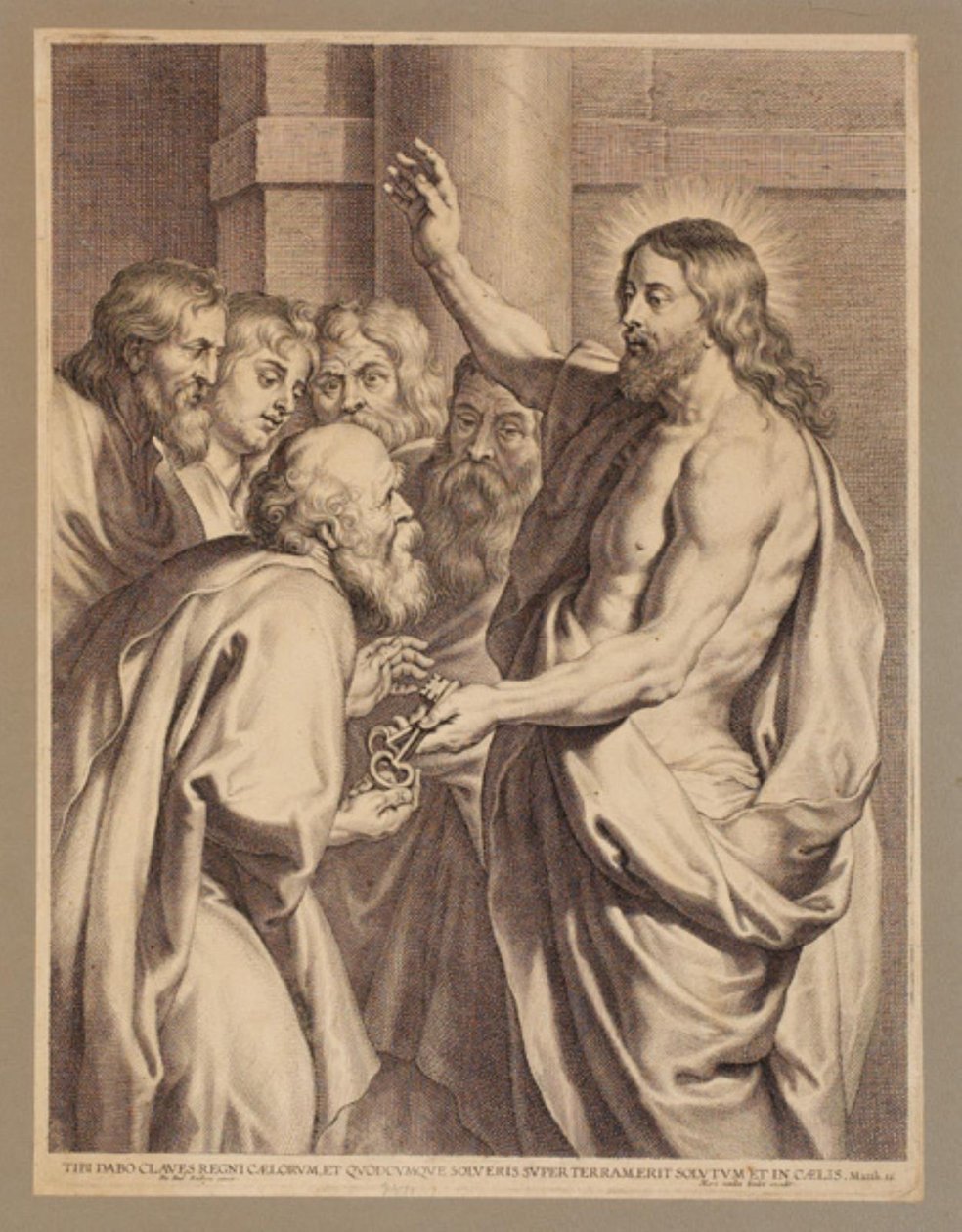 Chrystus wręcza Piotrowi klucze autorstwa Pieter de Jode I
