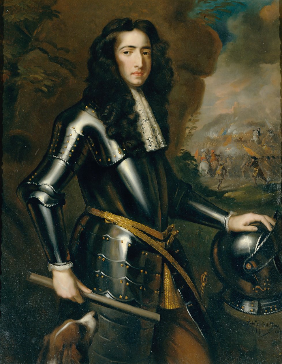 młody dowódca autorstwa Pieter de Josselin