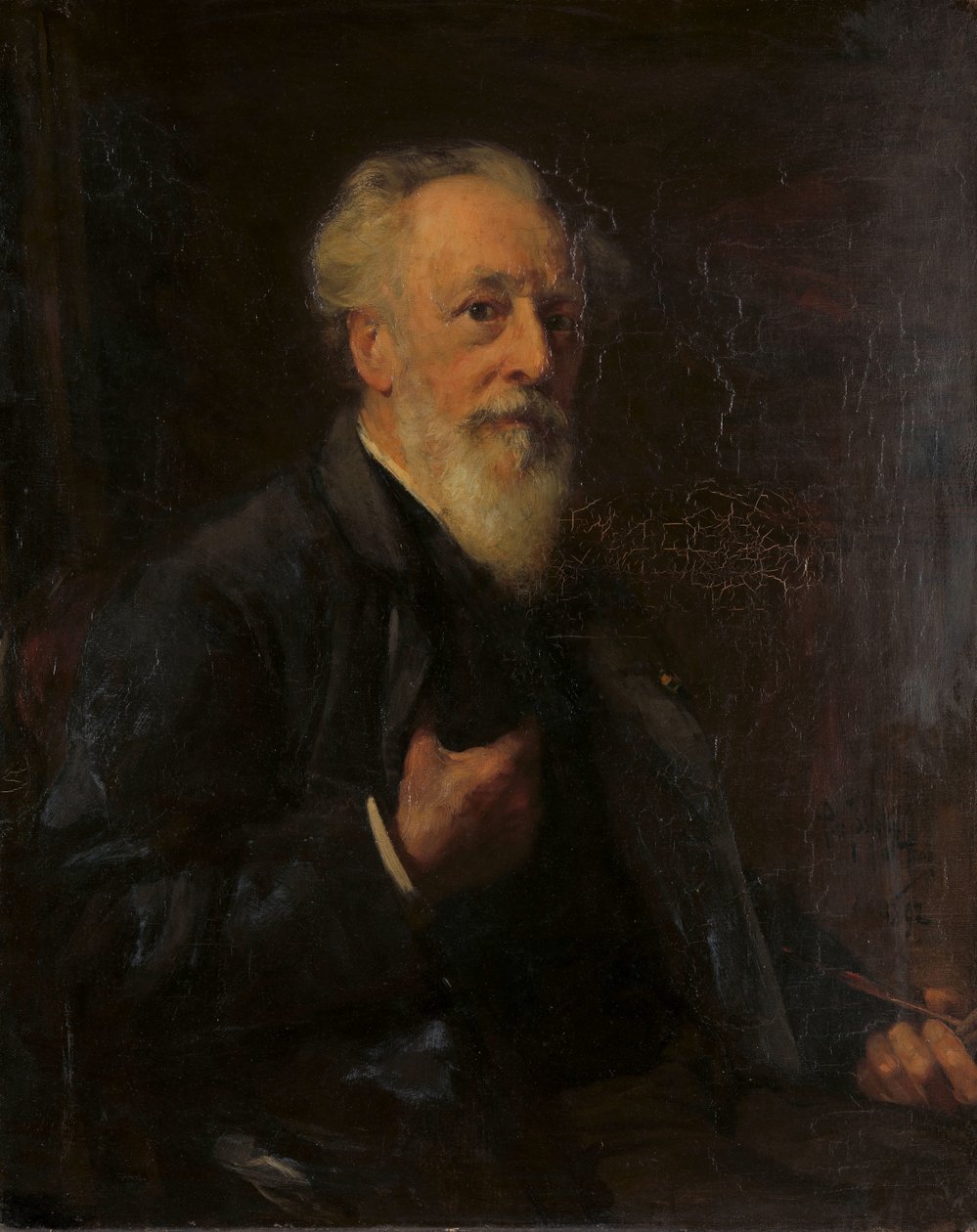 Portret J.A.B. Stroebel (1821-1905), malarz autorstwa Pieter de Josselin