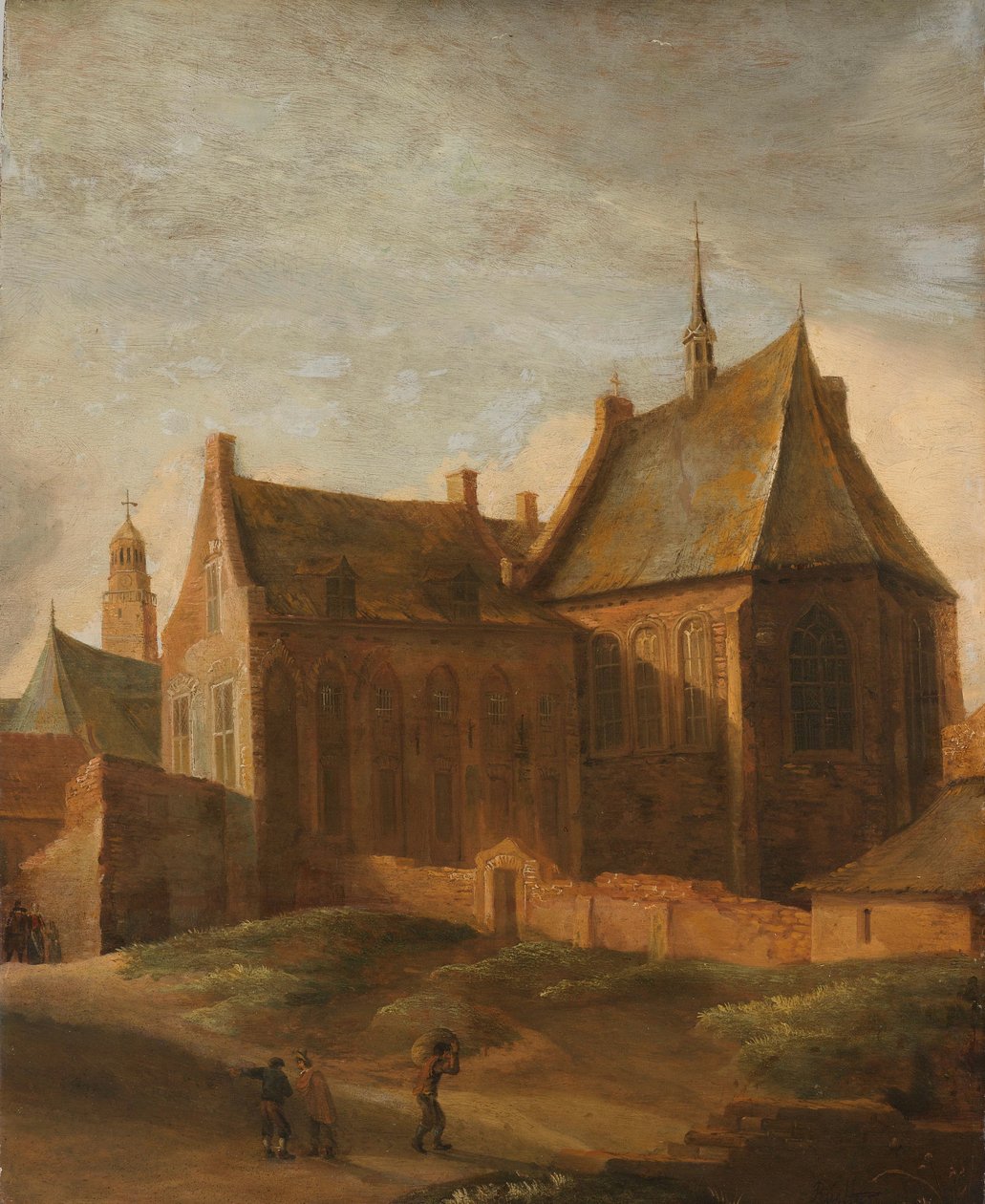Klasztor św. Agnieszki w Utrechcie autorstwa Pieter des Ruelles