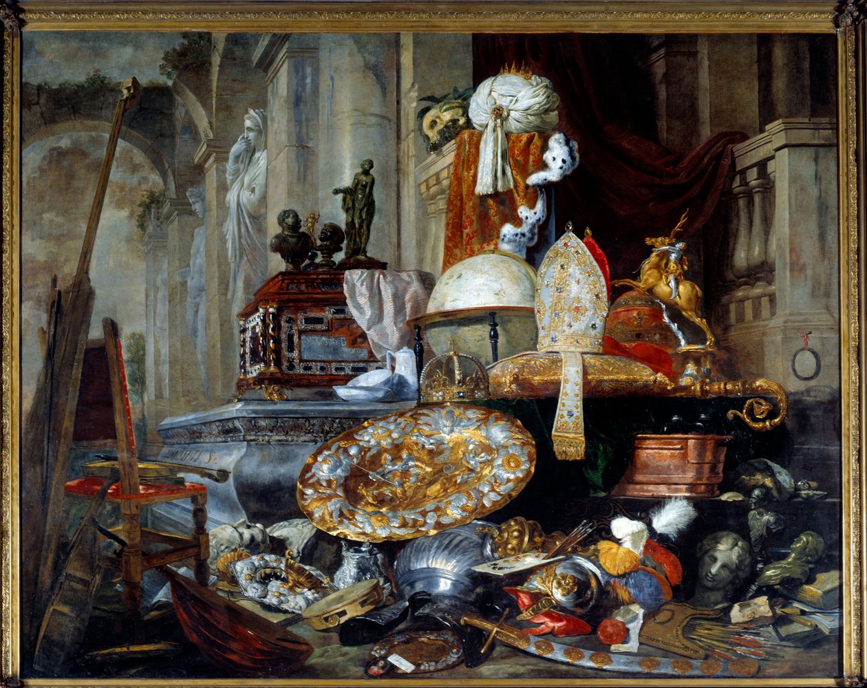 Alegoria vanitów świata. Obraz Pietera Boela (1622-1674) Ec. Bujda. autorstwa Pieter or Peter Boel