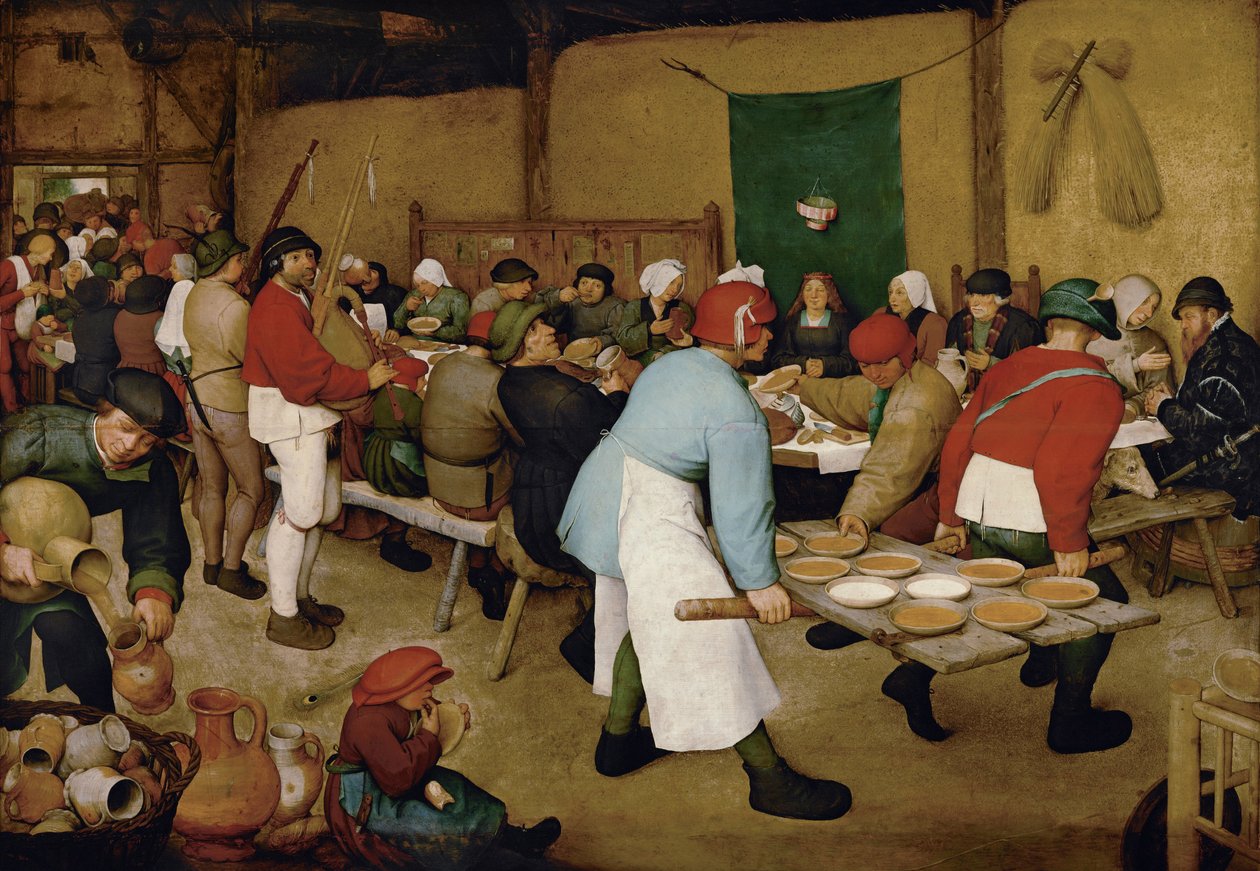 Wesele chłopskie autorstwa Pieter Bruegel the Elder