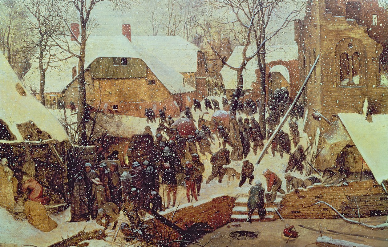 Pokłon Trzech Króli na śniegu autorstwa Pieter the Elder Bruegel