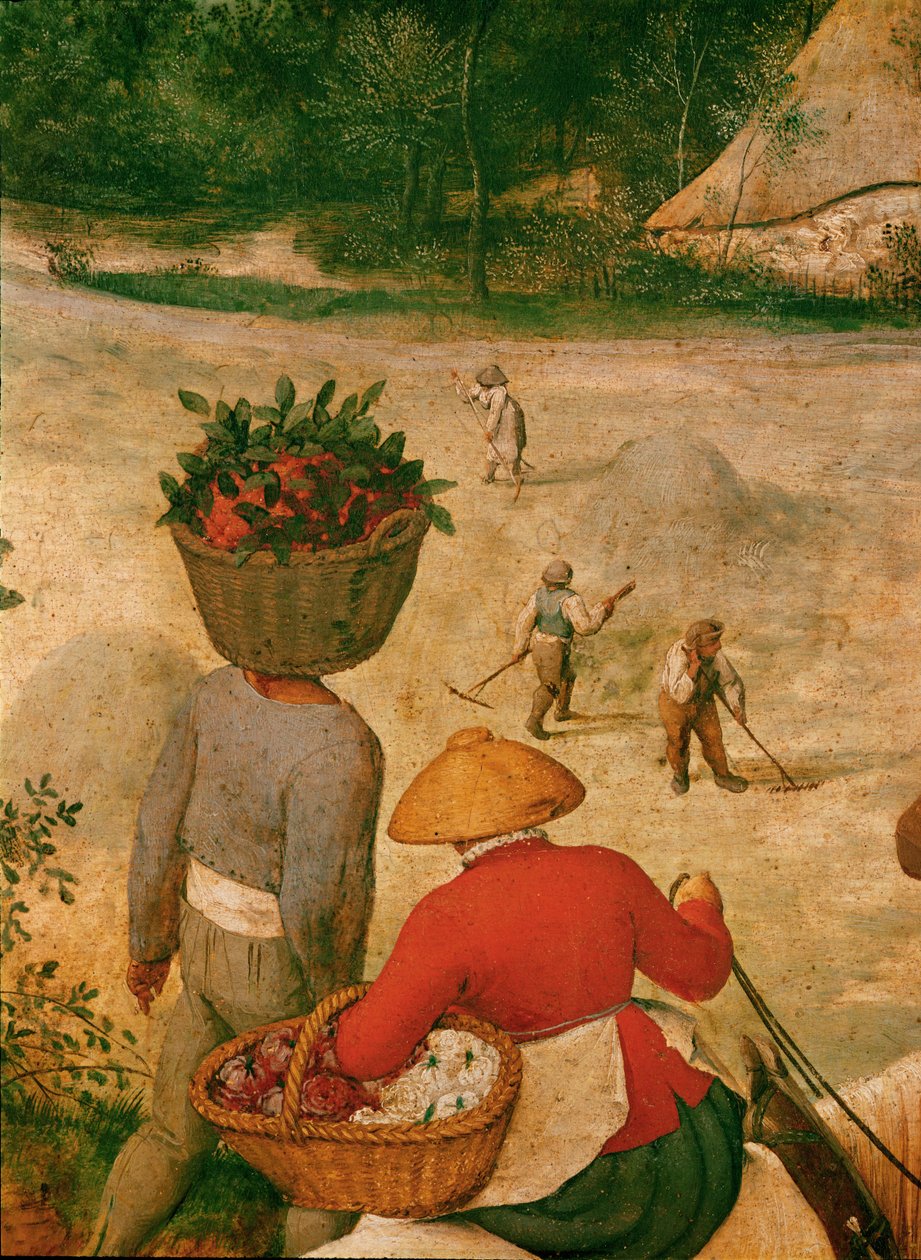 Zbiory siana ... (olej na drewnie dębowym) autorstwa Pieter the Elder Bruegel