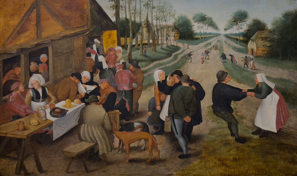 Kermesse flamandzki, druga połowa XVI wieku (olej na drewnie) autorstwa Pieter the Younger (studio of) Brueghel
