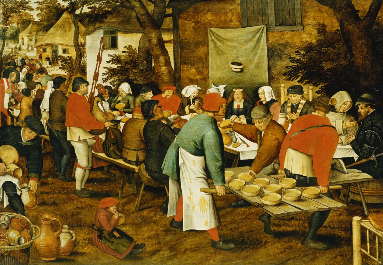 Wesele chłopskie, 1630 r autorstwa Pieter Brueghel the Younger