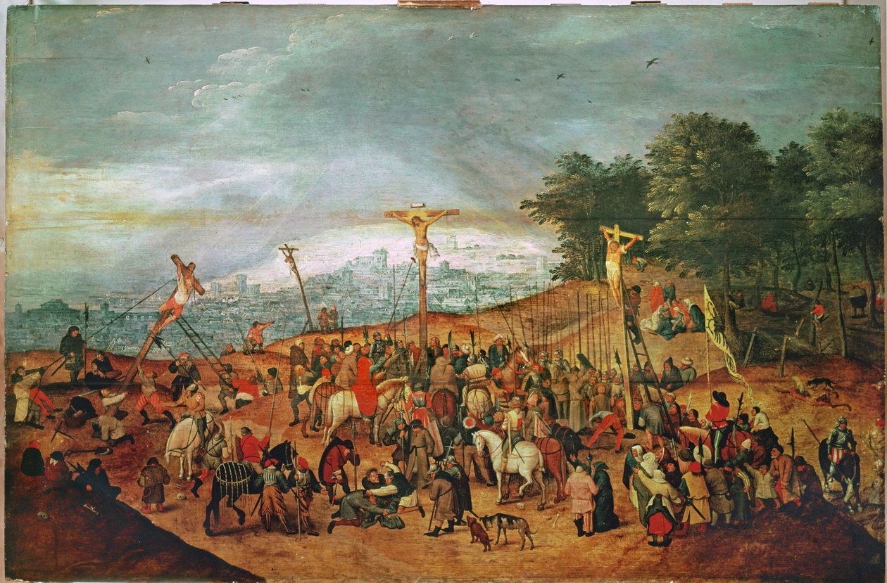Ukrzyżowanie (olej na drewnie) autorstwa Pieter the Younger Brueghel