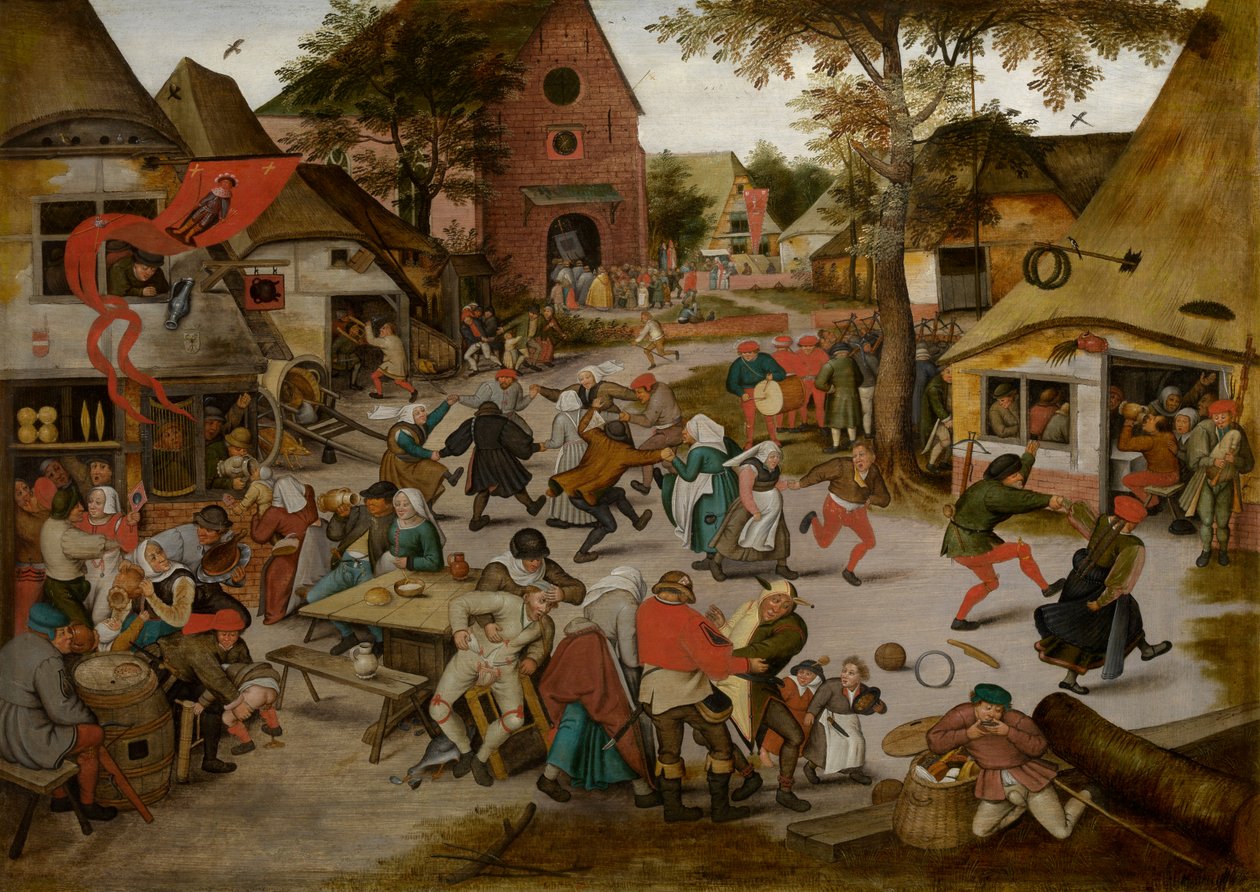 Kermesse z uroczystości św. Jerzego (olej na panelu) autorstwa Pieter the Younger Brueghel