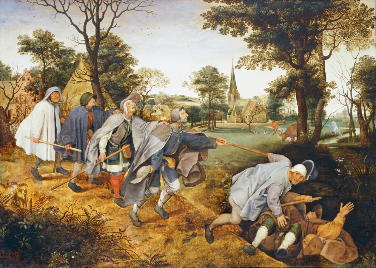Przypowieść o niewidomym ... autorstwa Pieter the Younger Brueghel