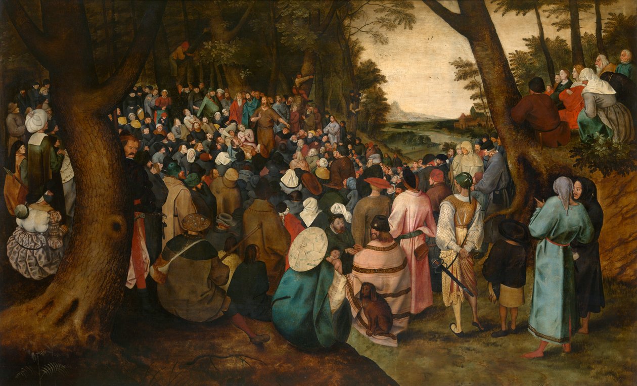 Święty Jan Chrzciciel wygłaszający kazanie (olej) autorstwa Pieter the Younger Brueghel