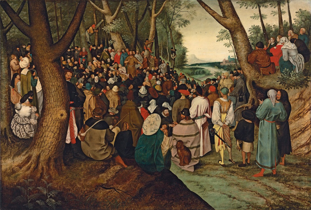 Św. Jan Chrzciciel przemawia do rzeszy autorstwa Pieter Brueghel the Younger