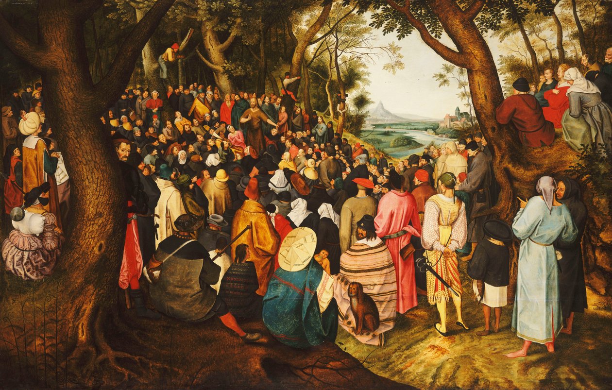 Głoszenie św. Jana Chrzciciela na pustyni, ok. 1633-50 autorstwa Pieter Brueghel the Younger