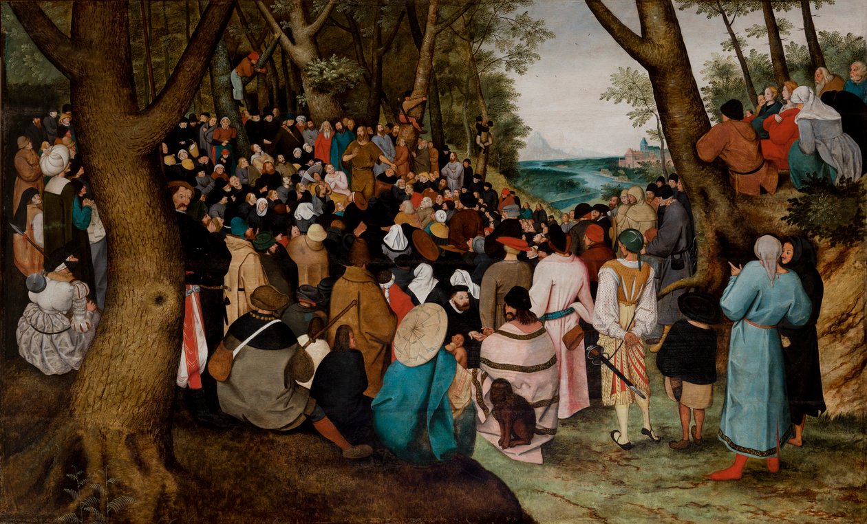Kazanie Świętego Jana Chrzciciela autorstwa Pieter the Younger Brueghel