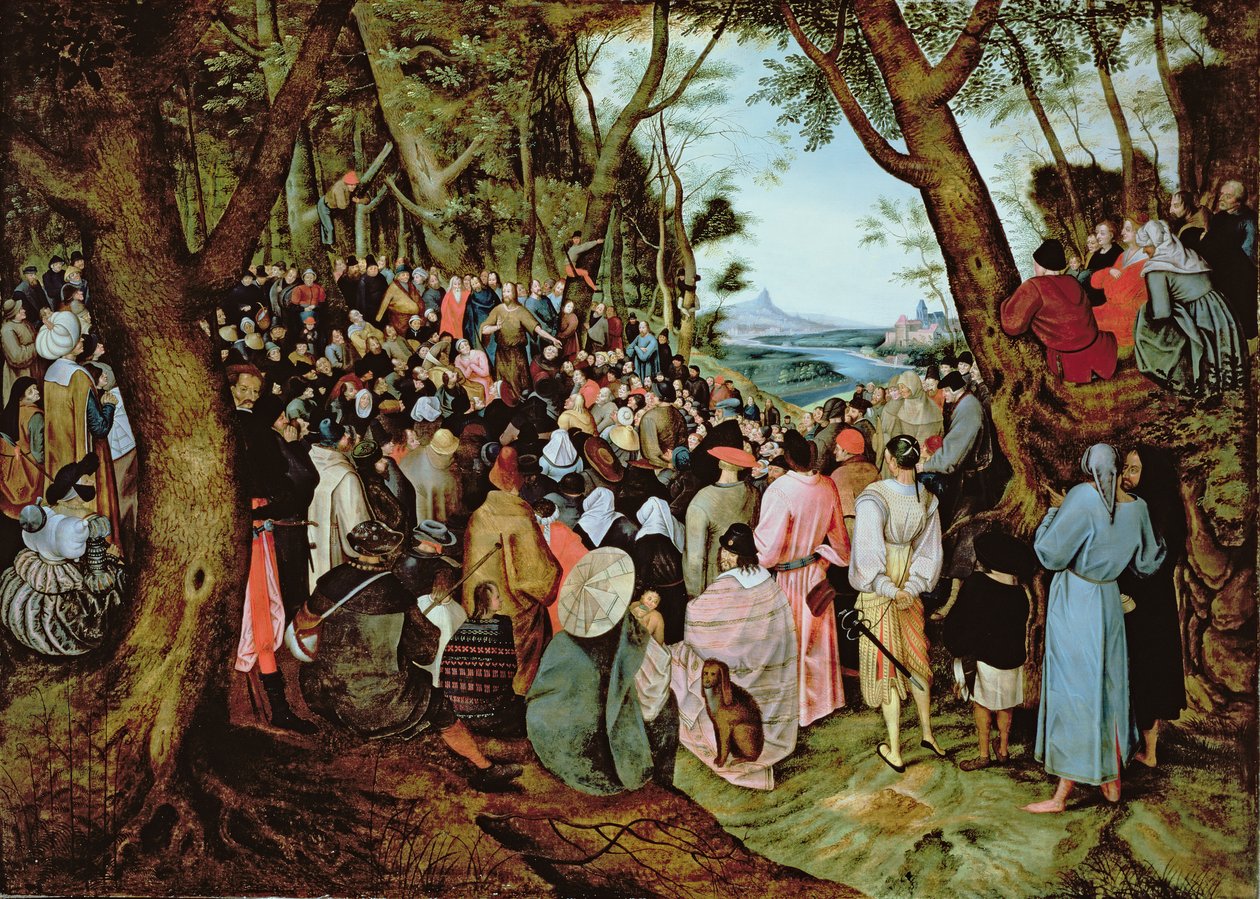 Św.Jan Chrzciciel nauczający na pustyni autorstwa Pieter Brueghel the Younger