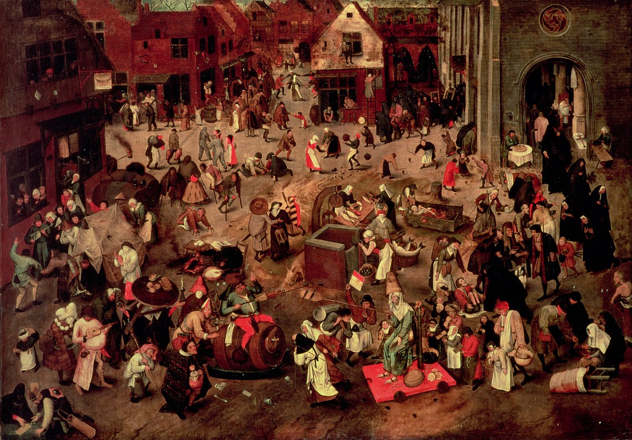 Starcie Careme i Mardi-Gras autorstwa Pieter the Younger Brueghel