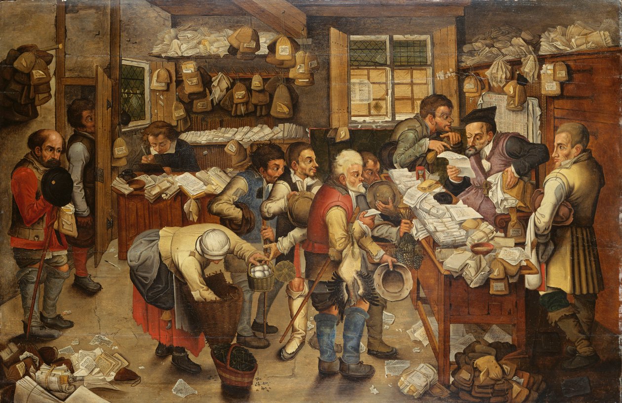 Zapłata dziesięciny, 1619 autorstwa Pieter Brueghel the Younger
