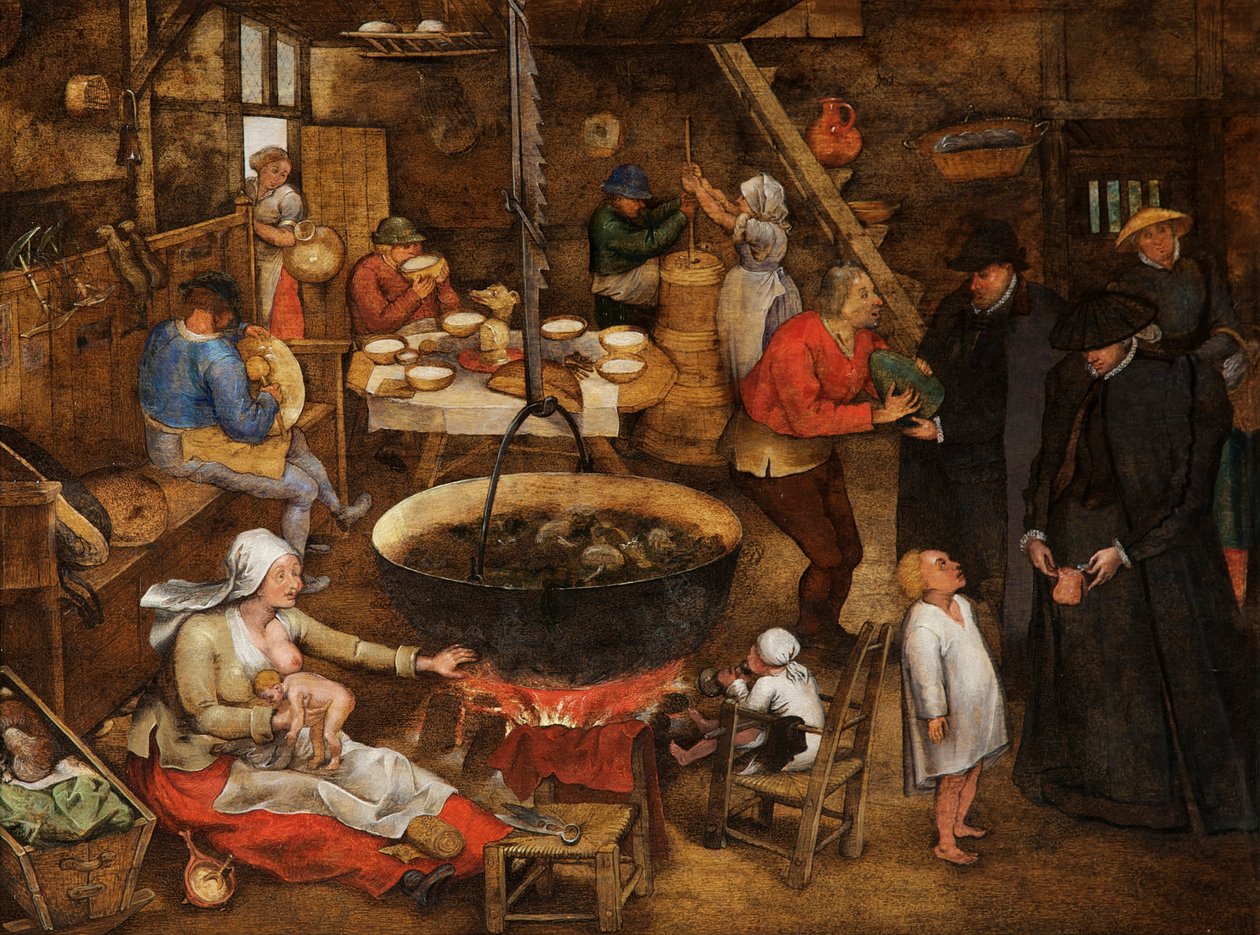 Wizyta w gospodarstwie? autorstwa Pieter the Younger Brueghel