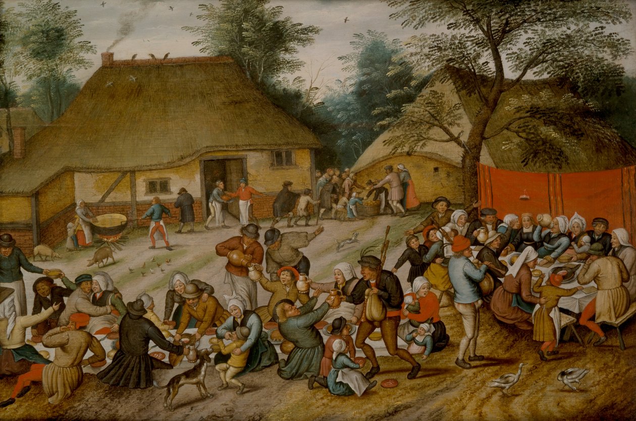 Uczta Weselna Na Świeżym Powietrzu autorstwa Pieter the Younger Brueghel