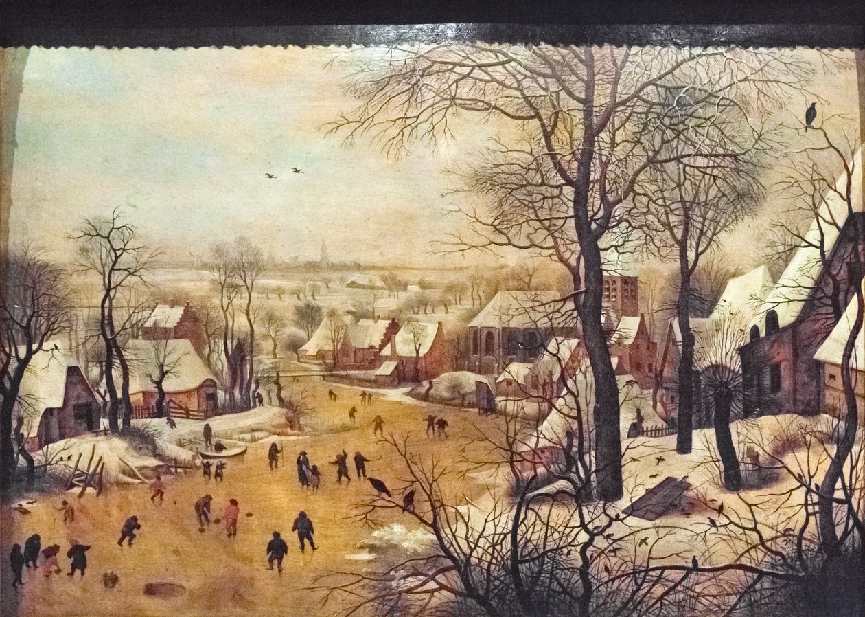 Zimowy krajobraz z łyżwiarzami autorstwa Pieter the Younger Brueghel