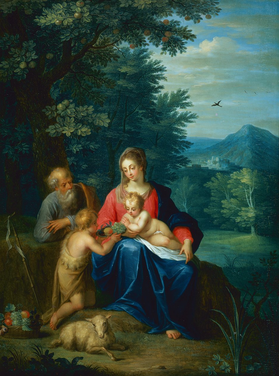 Święta Rodzina z Dzieciątkiem św. Jana Chrzciciela autorstwa Pieter van Avont