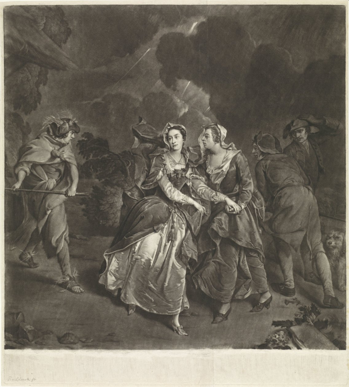 Aktorka Susannah Maria Cibber jako Cordelia autorstwa Pieter van Bleeck