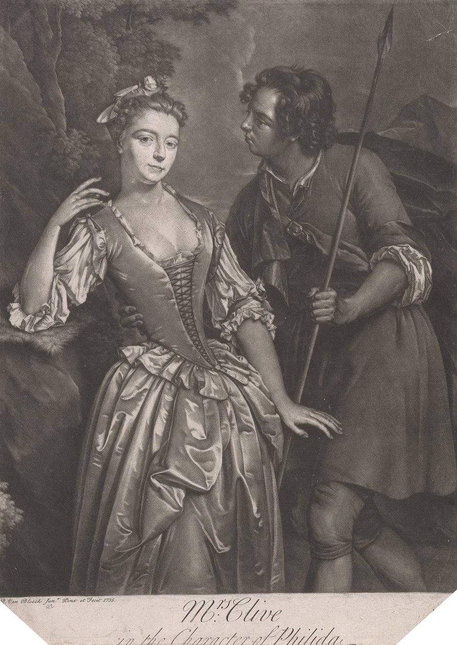 Mrs Clive no personagem de Philidapolish autorstwa Pieter van Bleeck
