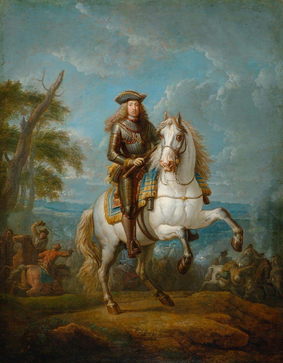 Portret konny Karola VI, Świętego Cesarza Rzymskiego autorstwa Pieter van Bloemen