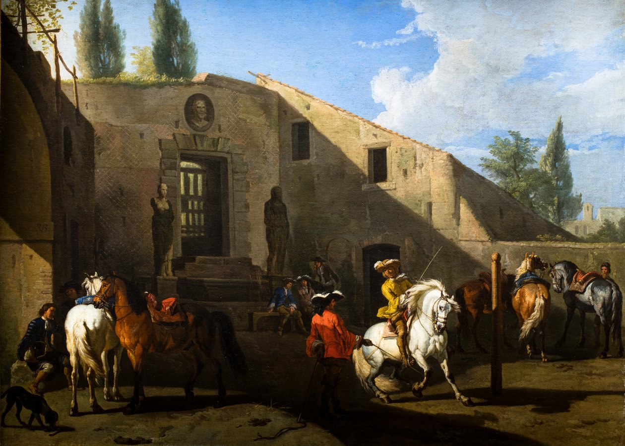 Manège autorstwa Pieter van Bloemen