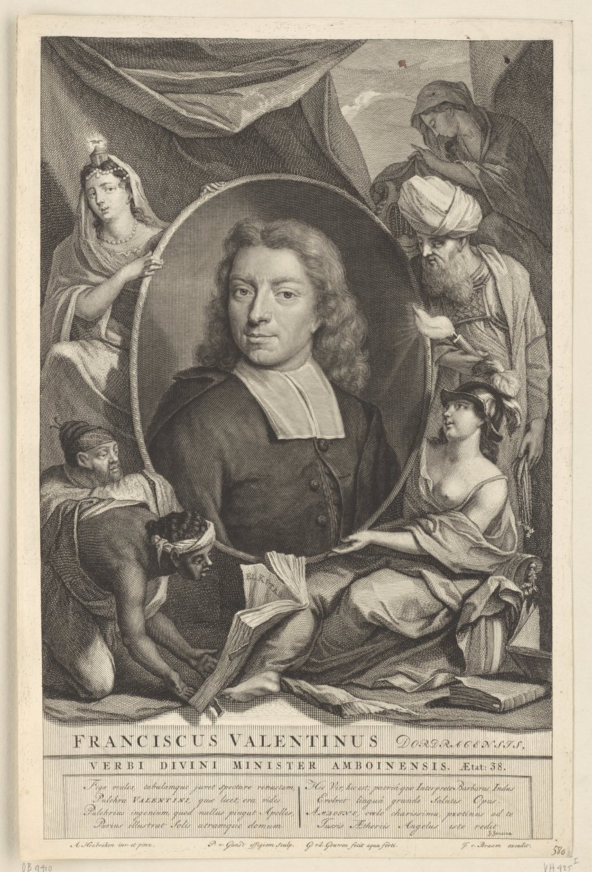Portret François Valentijn Franciszek Valentinus (tytuł na obiekcie) autorstwa Pieter van Gunst