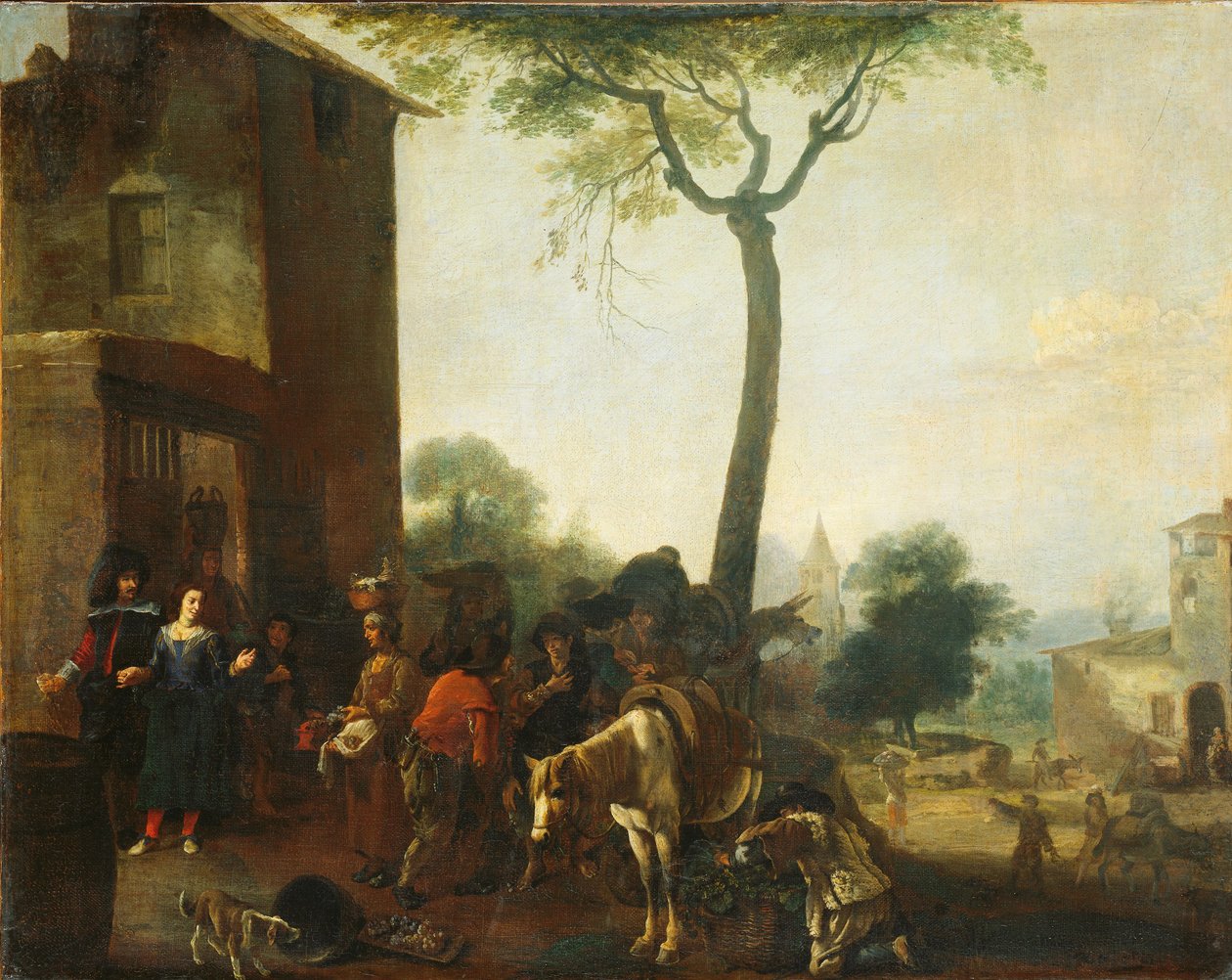 Zbiór winorośli autorstwa Pieter van Laer