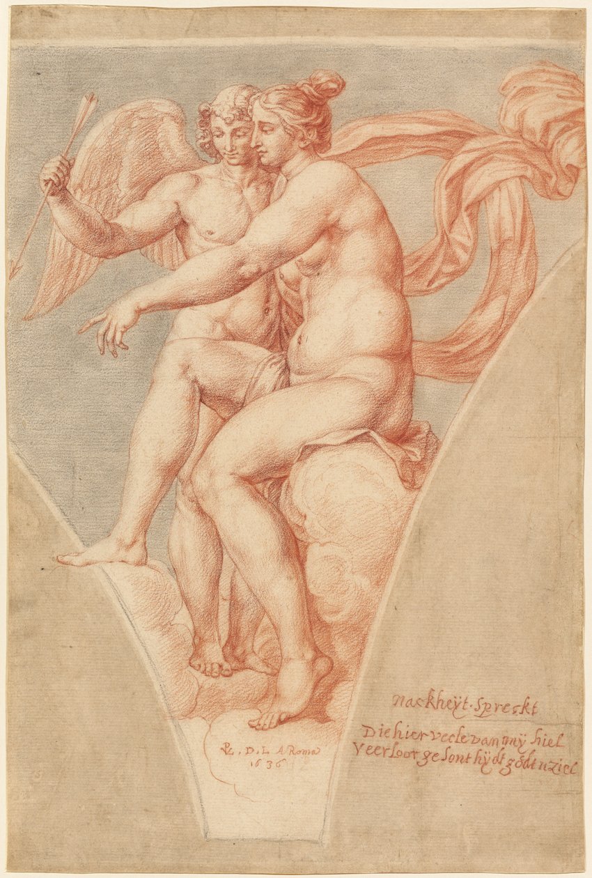 Wenus i Kupidyn (wg Rafaela) autorstwa Pieter van Lint