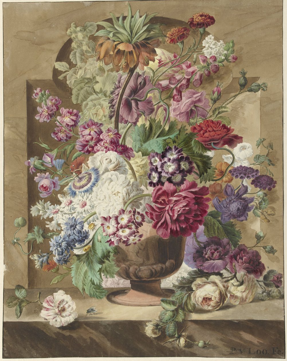 kompozycja kwiatowa autorstwa Pieter van Loo