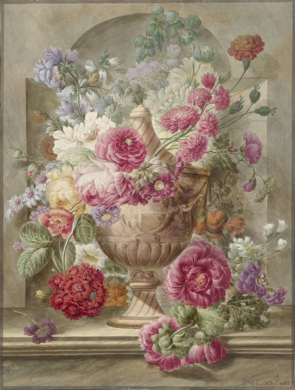 Wazon z kwiatami autorstwa Pieter van Loo
