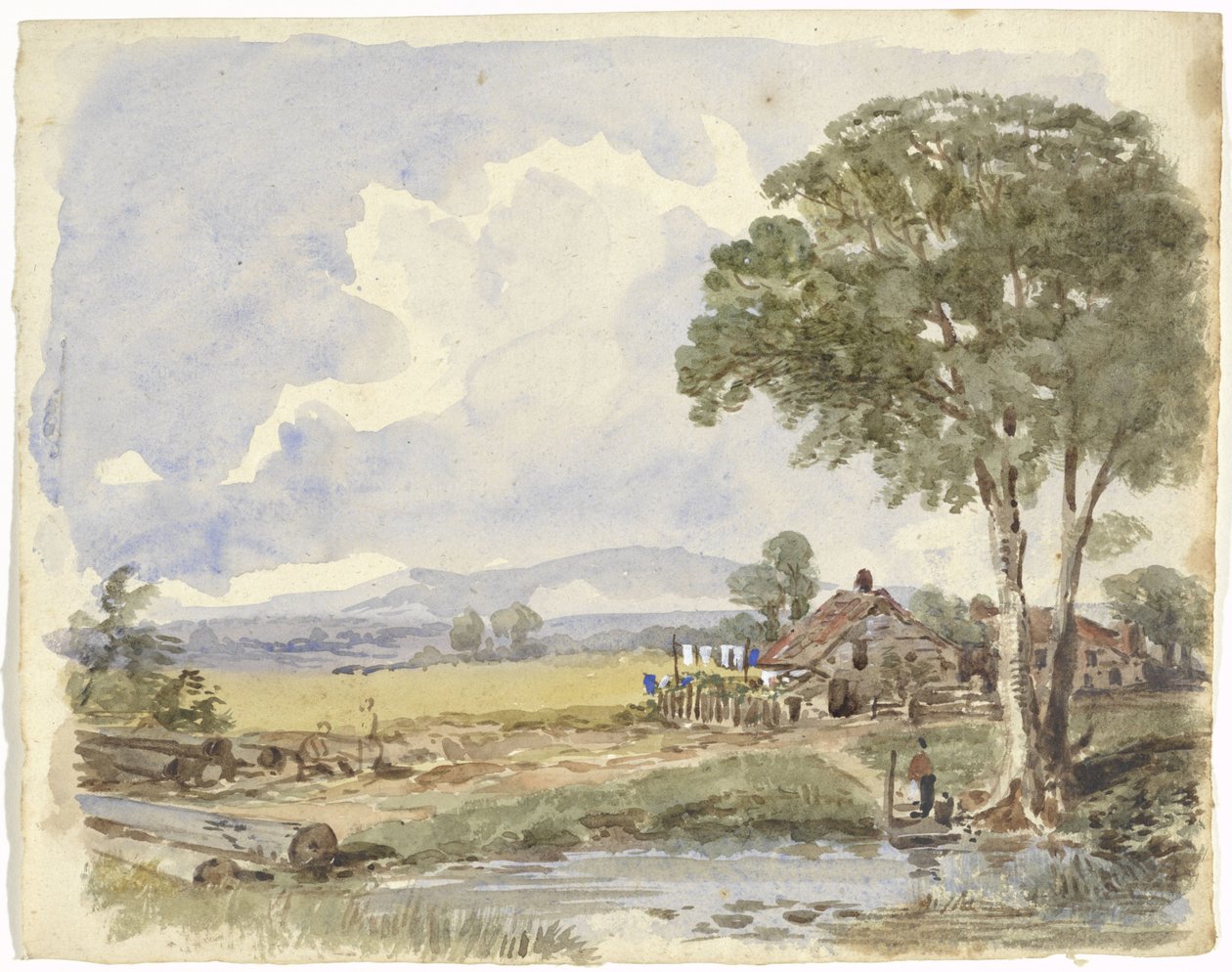 Krajobraz z farmą autorstwa Pieter van Loon