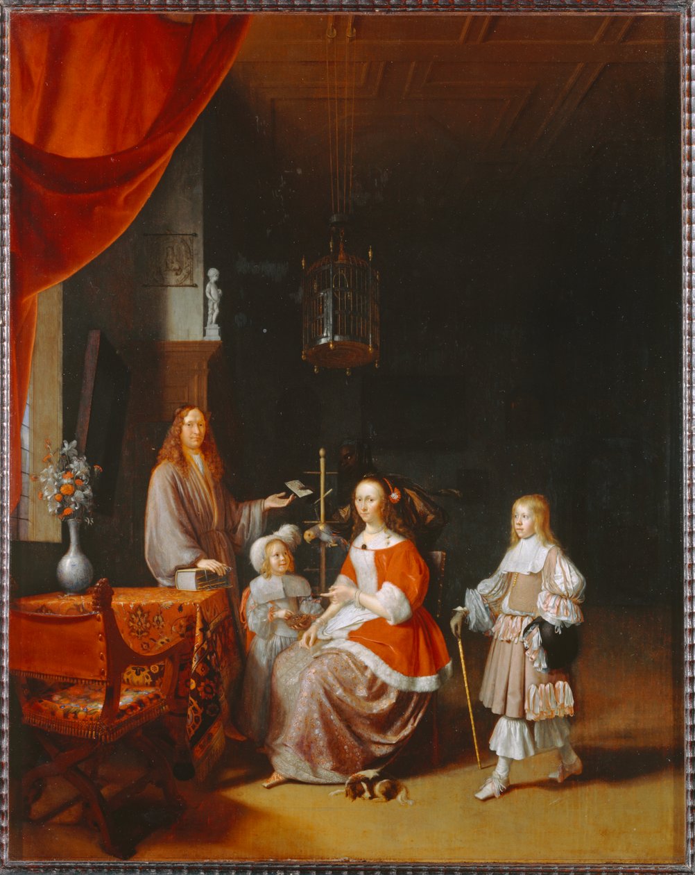 Frans Meerman, urzędnik miasta Leiden i jego rodzina ... autorstwa Pieter van Slingelandt