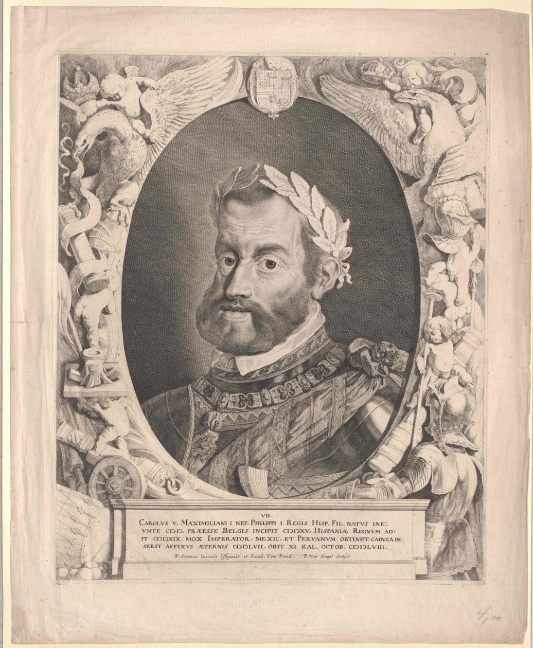 Święty Cesarz Rzymski Karol V (druk) autorstwa Pieter van Sompel