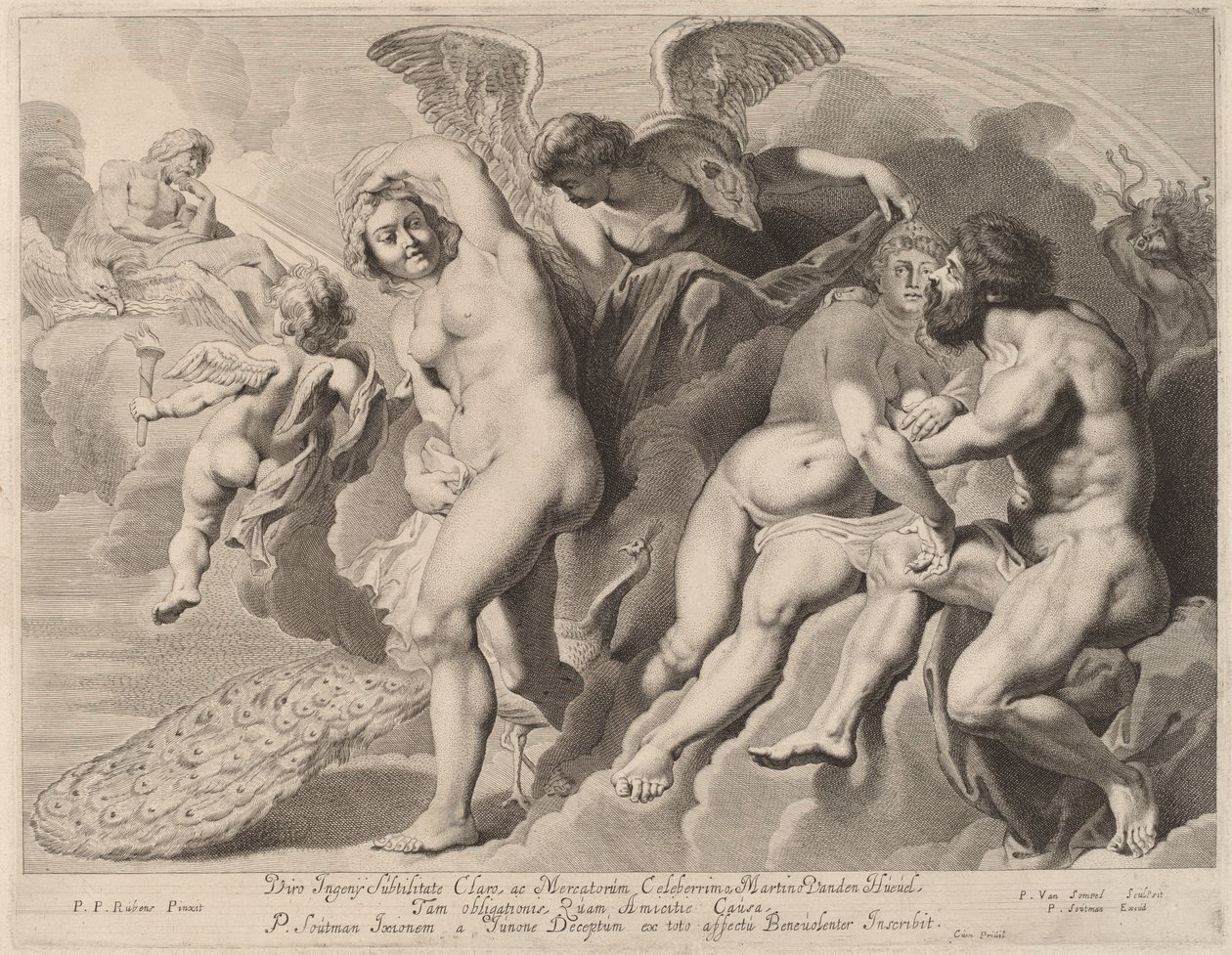 Ixion oszukany przez Juno autorstwa Pieter van Sompel