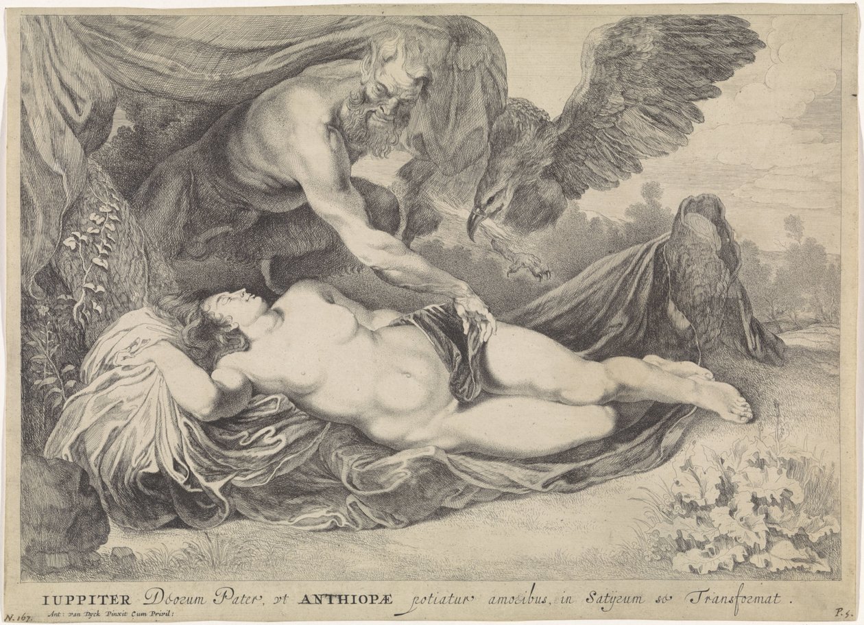 Jowisz i Antiope autorstwa Pieter van Sompel