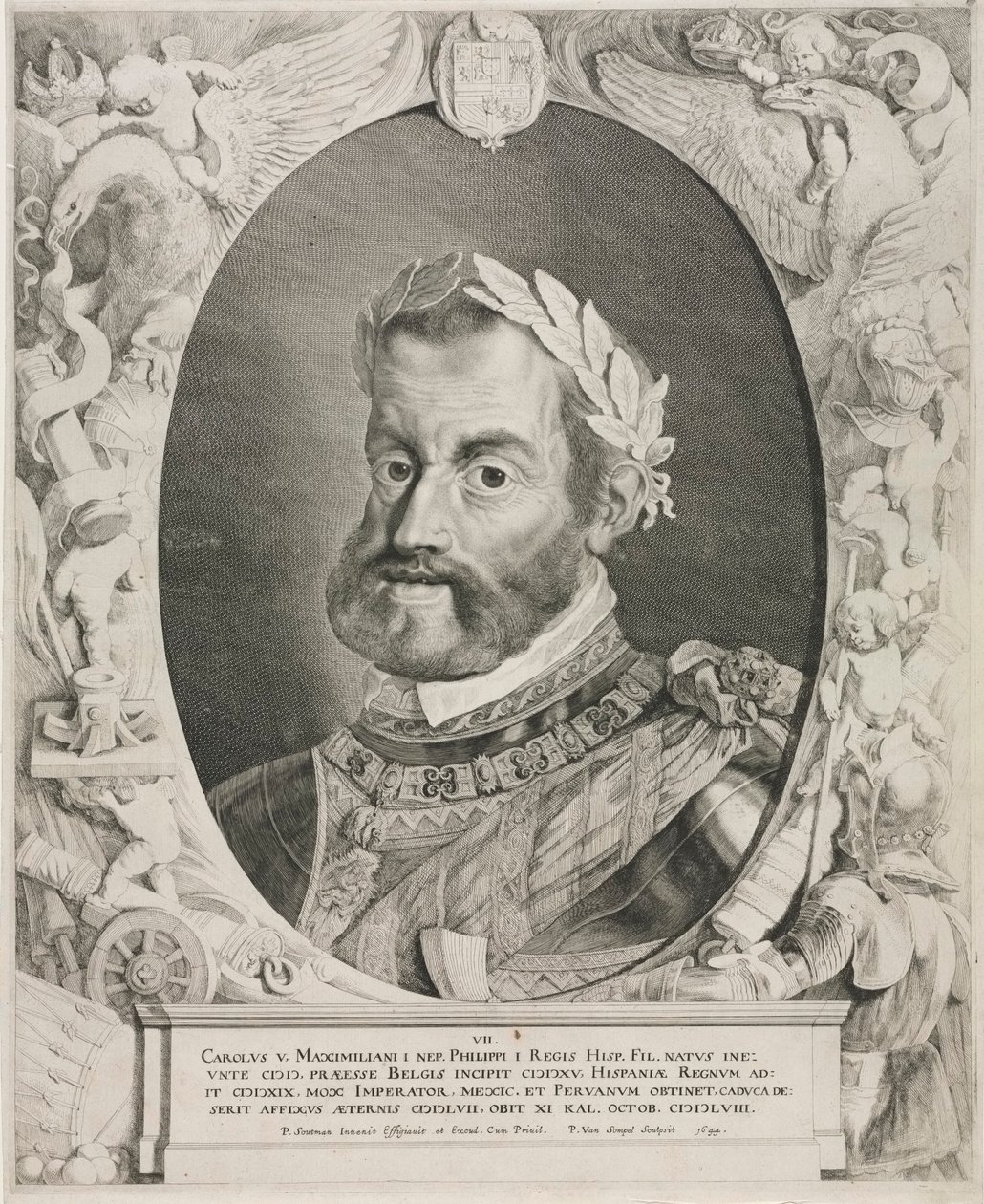 Portret cesarza Karola V, 1644. autorstwa Pieter van Sompel