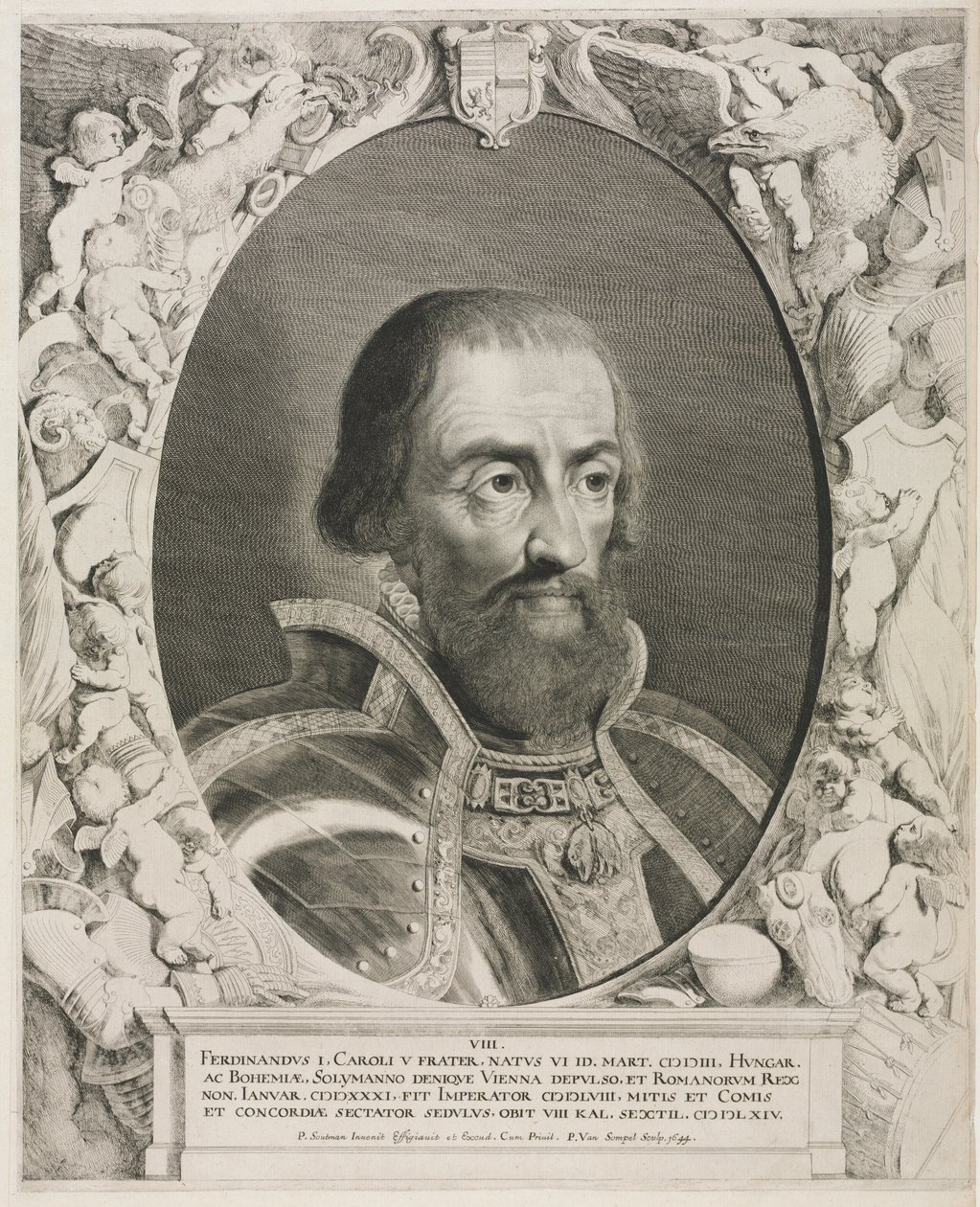 Portret cesarza Ferdynanda I. autorstwa Pieter van Sompel